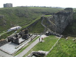 SX07241 Tintagel Castle Island and mainland courtyards.jpg